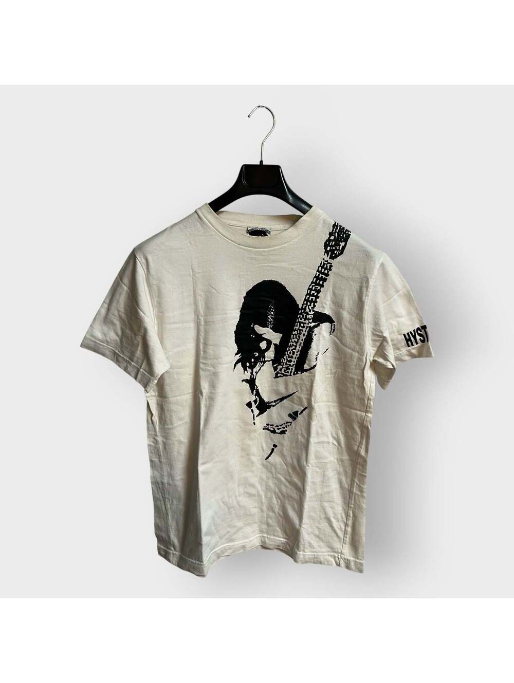Hysteric Glamour Guitar Girl Pin-Up Graphic Tee White M Rare